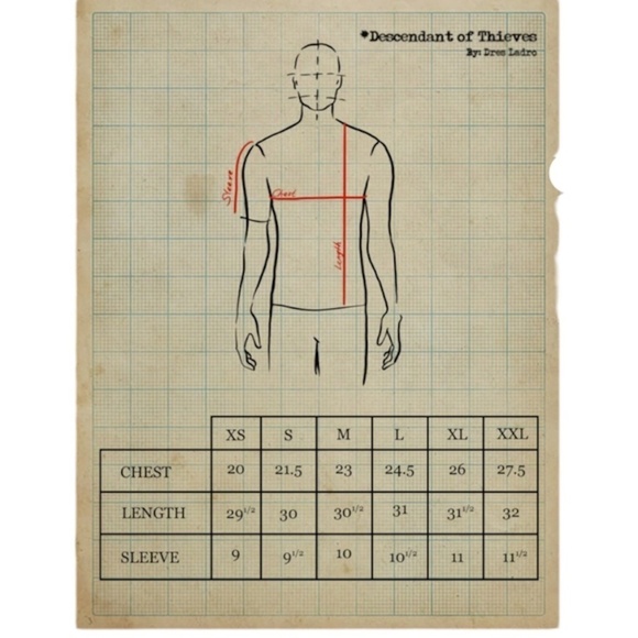 Descendant of Thieves cotton blue white polka dot short sleeve shirt M - Picture 10 of 11